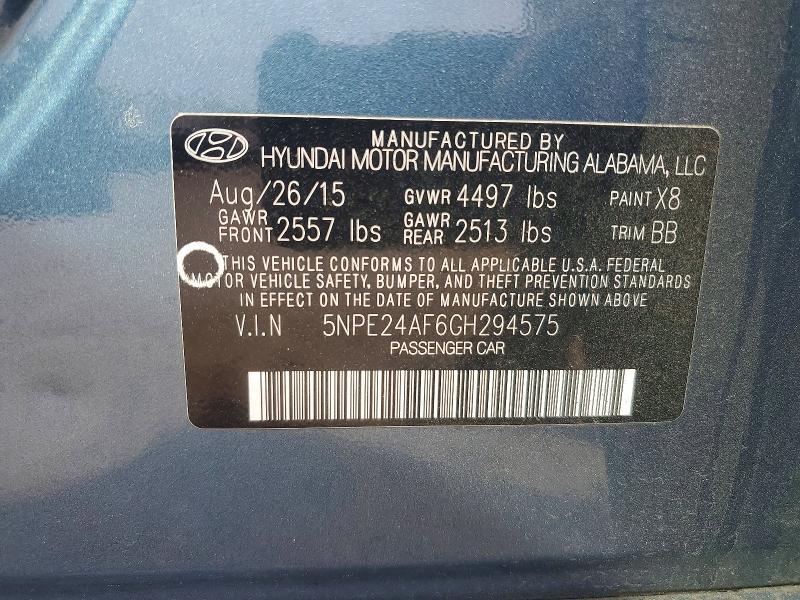 2016 Hyundai Sonata se