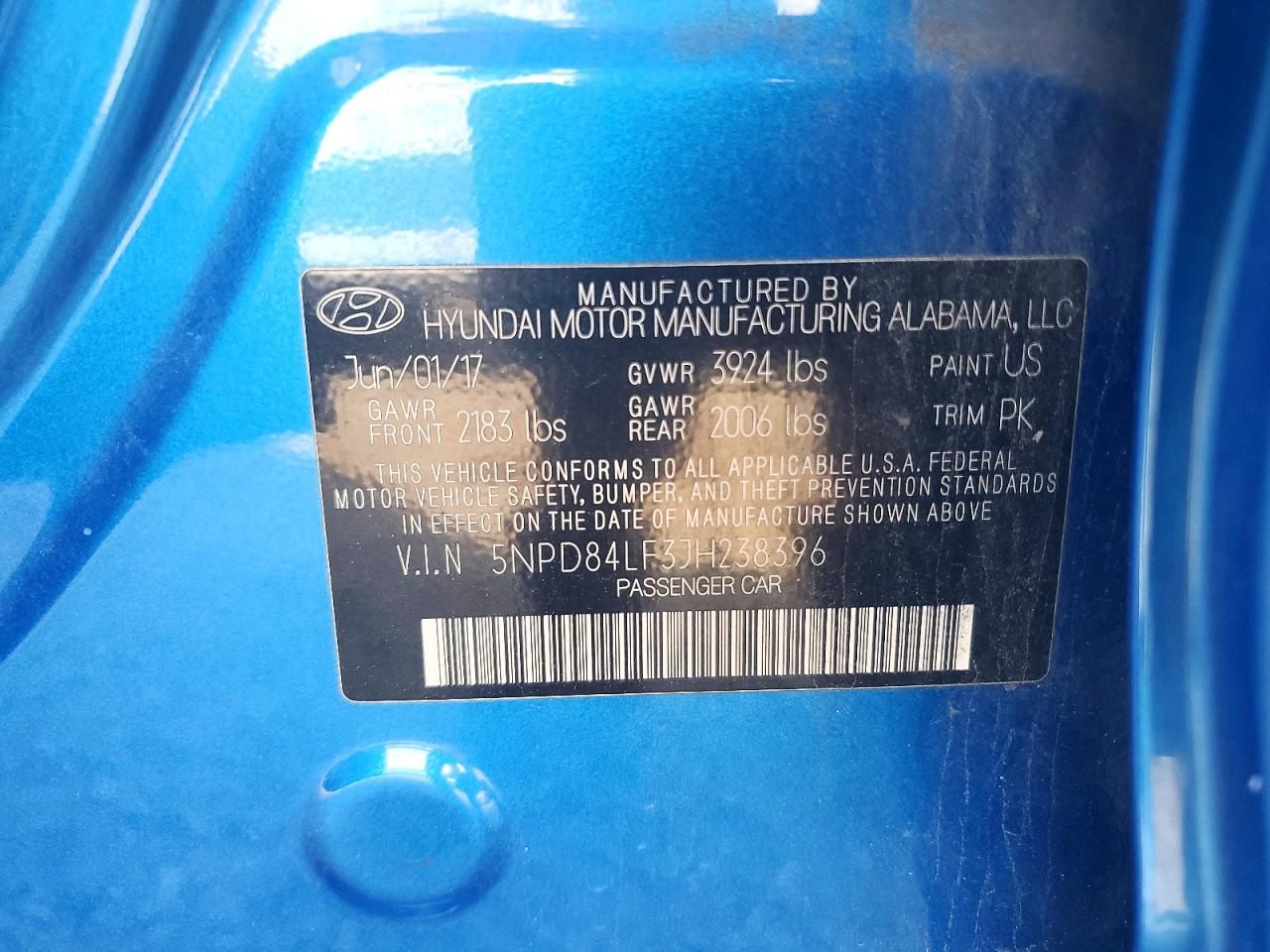 2018 Hyundai Elantra sel