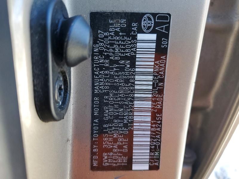 2008 Toyota Corolla le