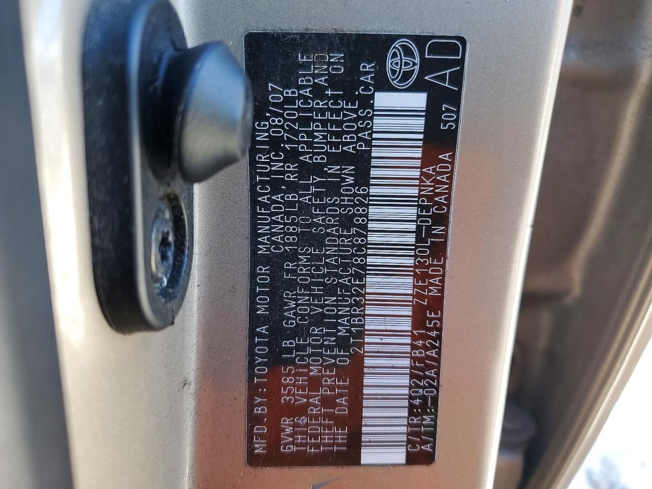 2008 Toyota Corolla le