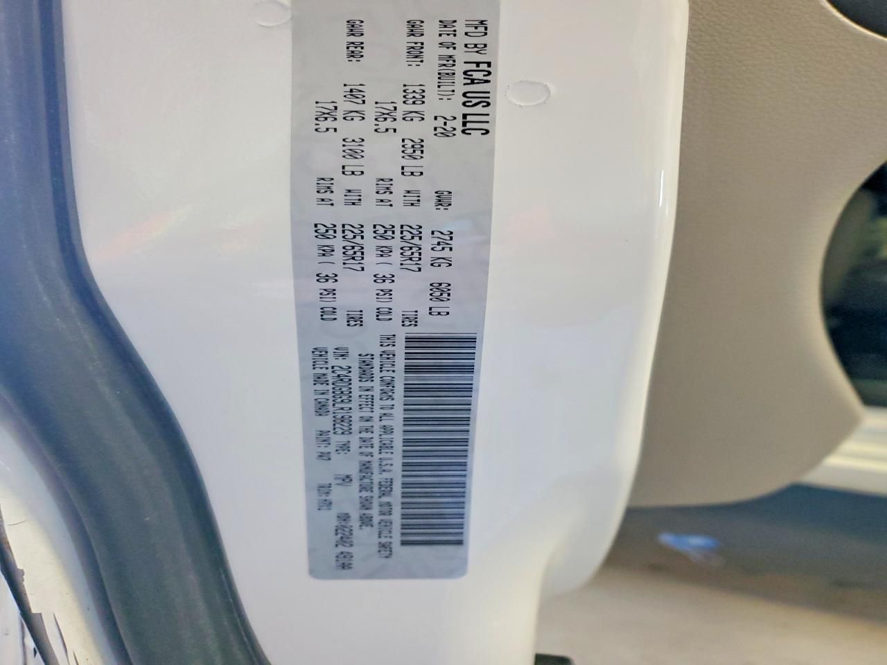 2020 Dodge Grand Caravan se