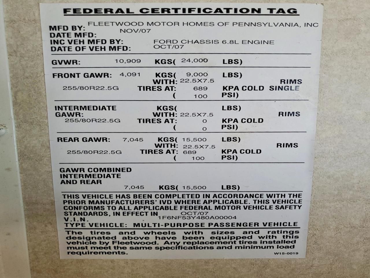 2008 Ford F530 Super Duty