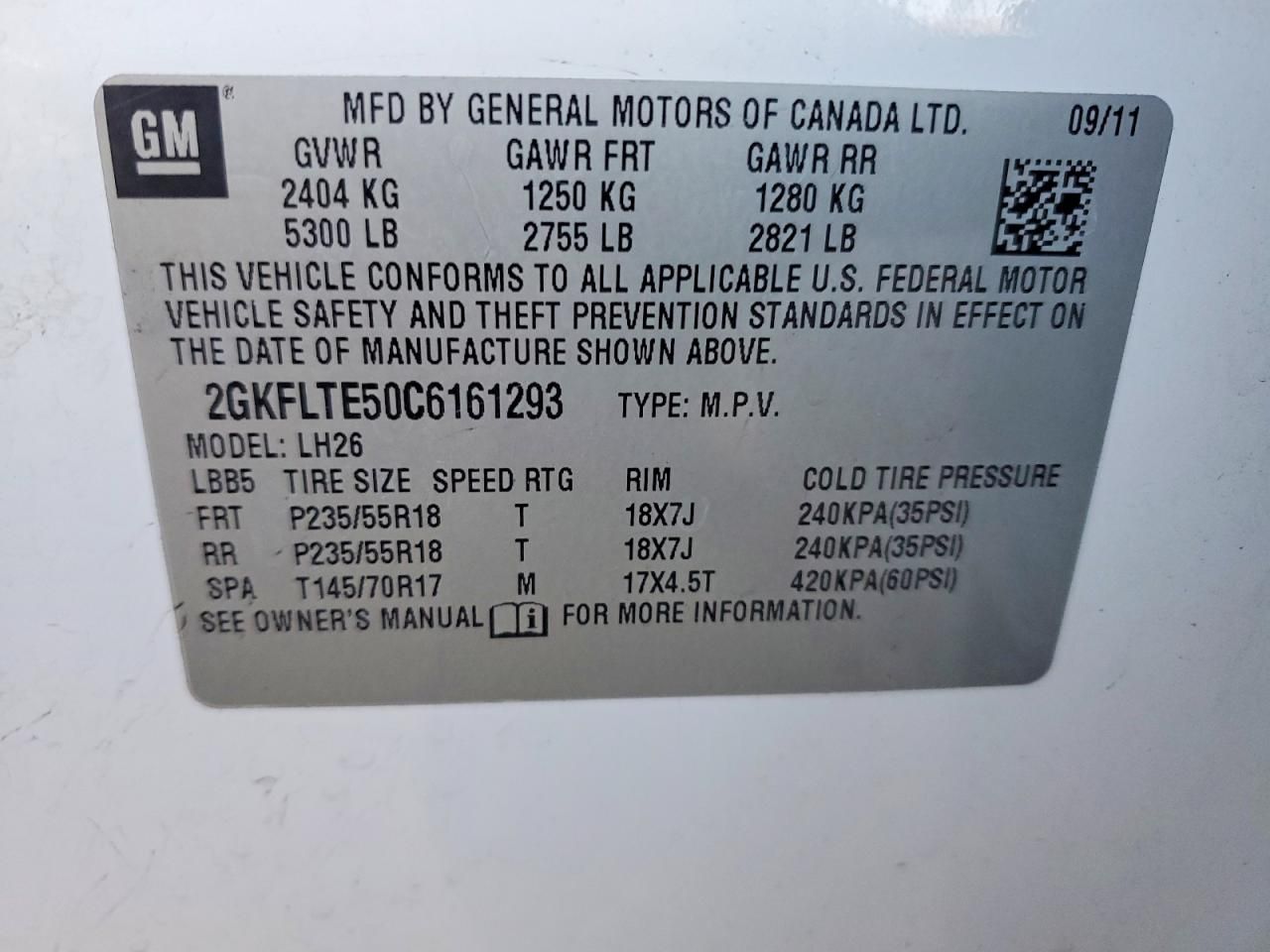 2012 GMC Terrain sle