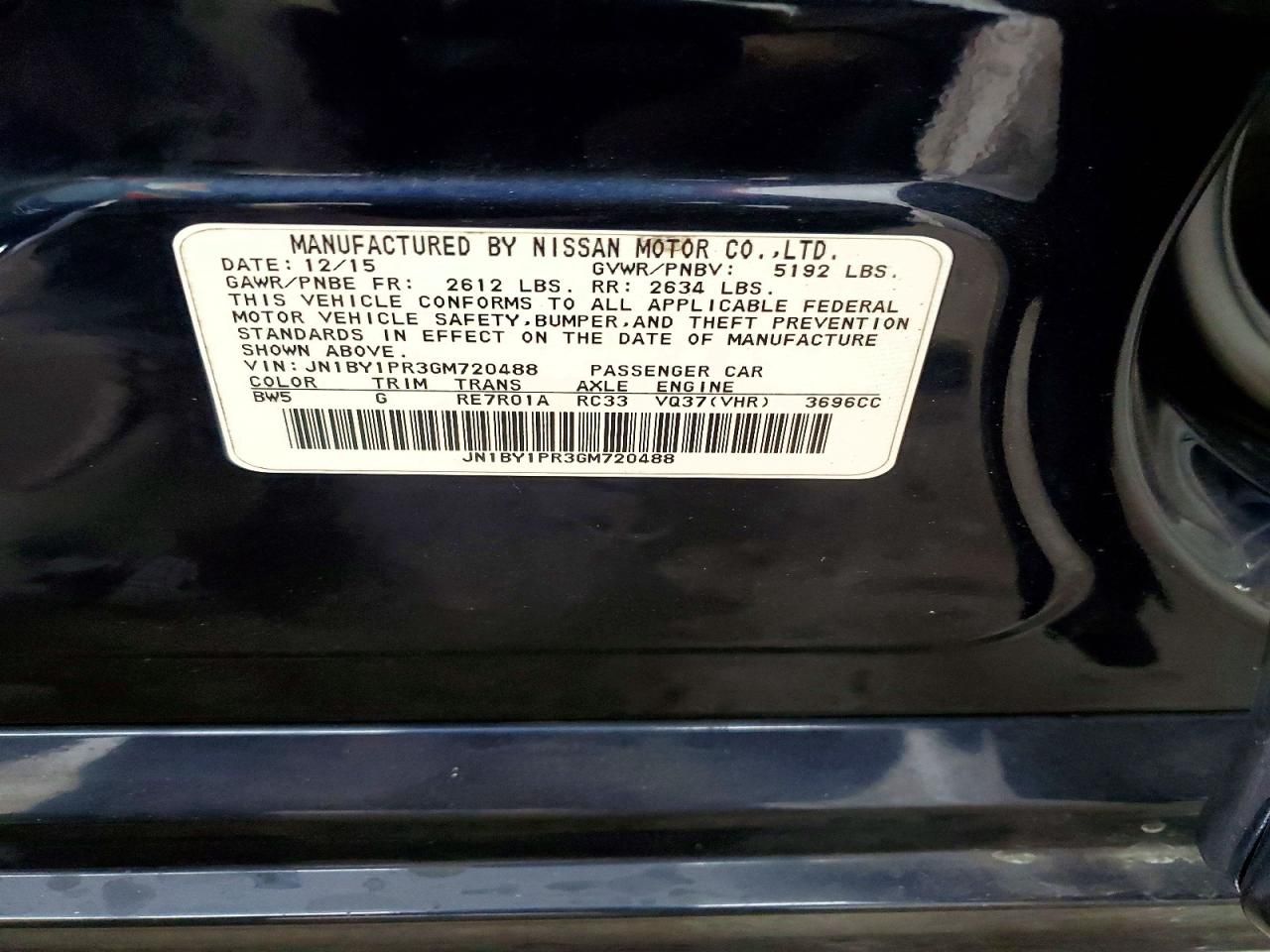 2016 Infiniti Q70 3.7