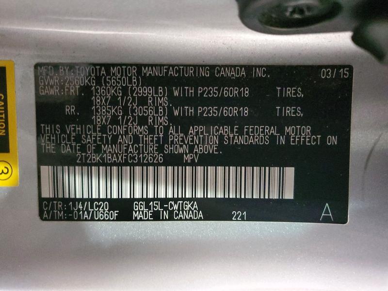 2015 Lexus Rx 350 Base