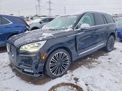 Salvage cars for sale from Copart Elgin, IL: 2022 Lincoln Aviator Black Label
