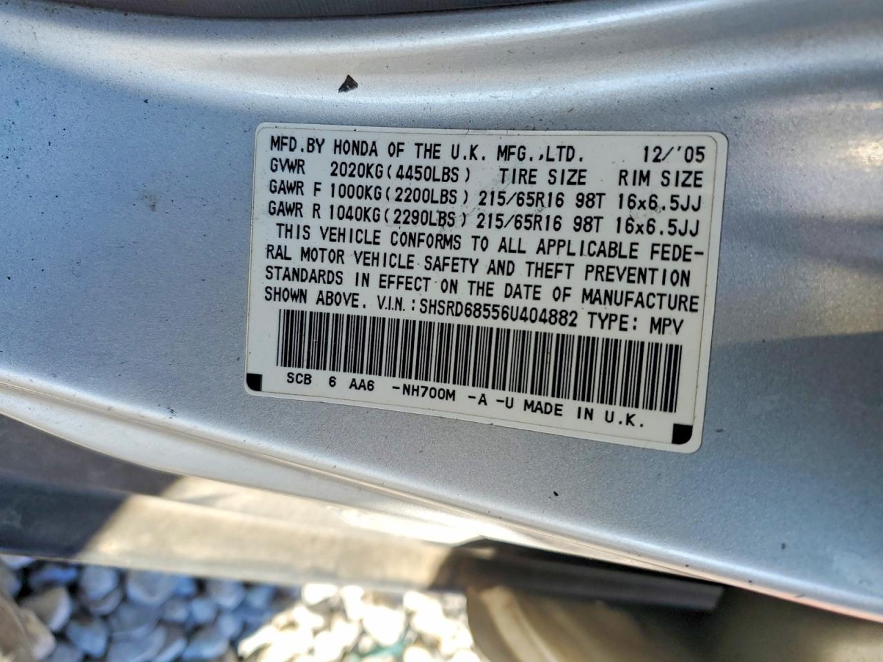 2006 Honda Cr-v lx