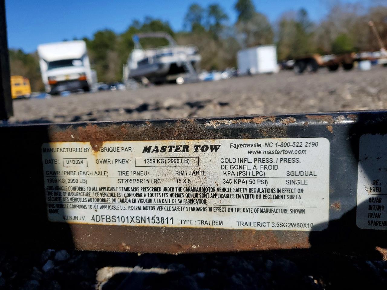 2024 Master Tow 3.5SG2W60X10 Utility Trailer With Pressure Washer