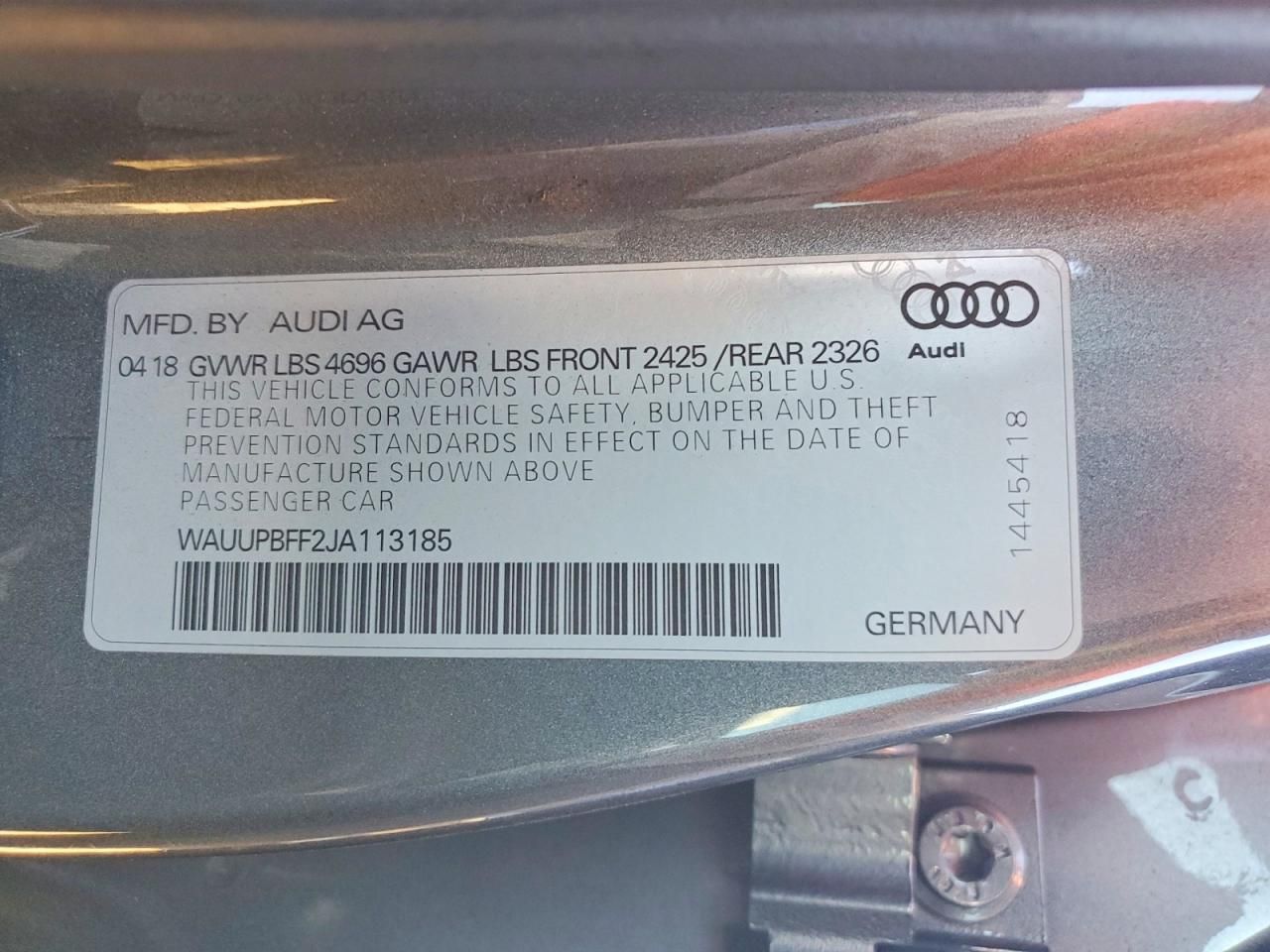 2018 Audi A3 E-tron Premium