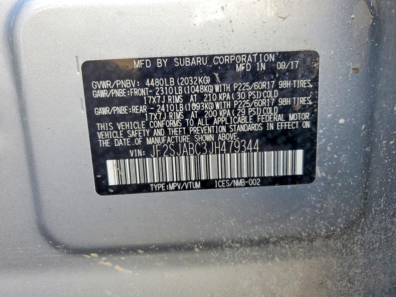 2018 Subaru Forester 2.5i