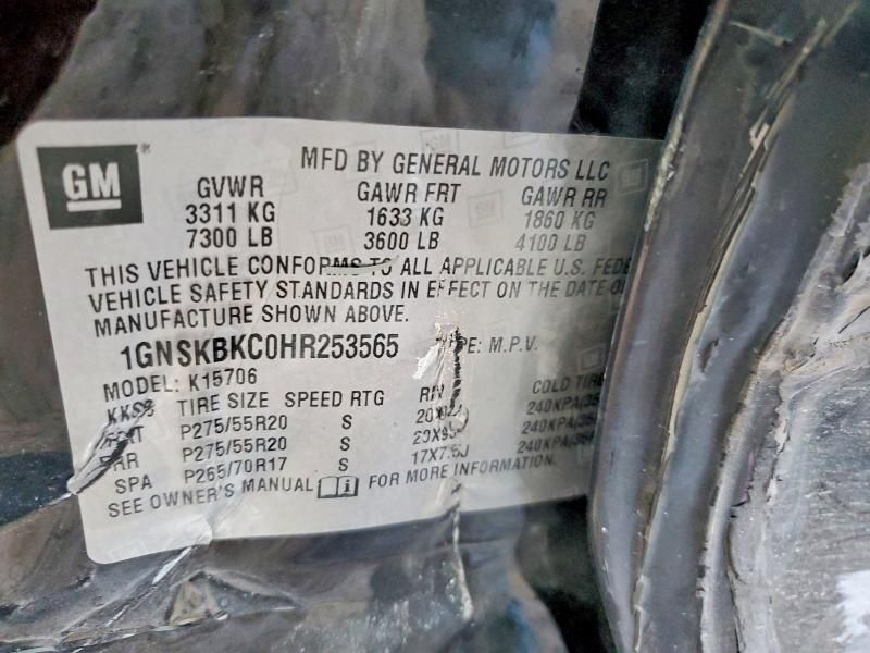 2017 Chevrolet Tahoe K1500 lt