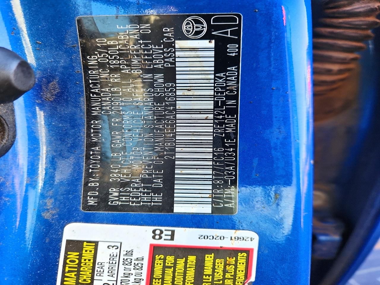 2010 Toyota Corolla Base