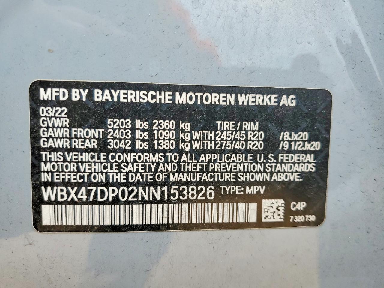2022 BMW X3 Sdrive30i