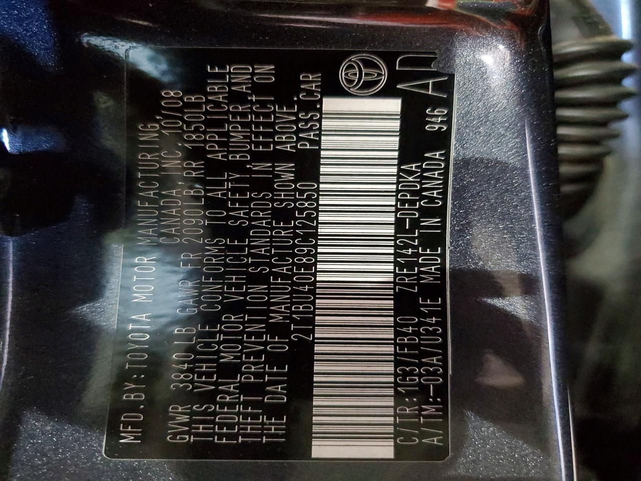 2009 Toyota Corolla Base