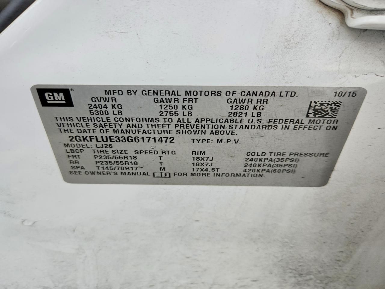 2016 GMC Terrain slt