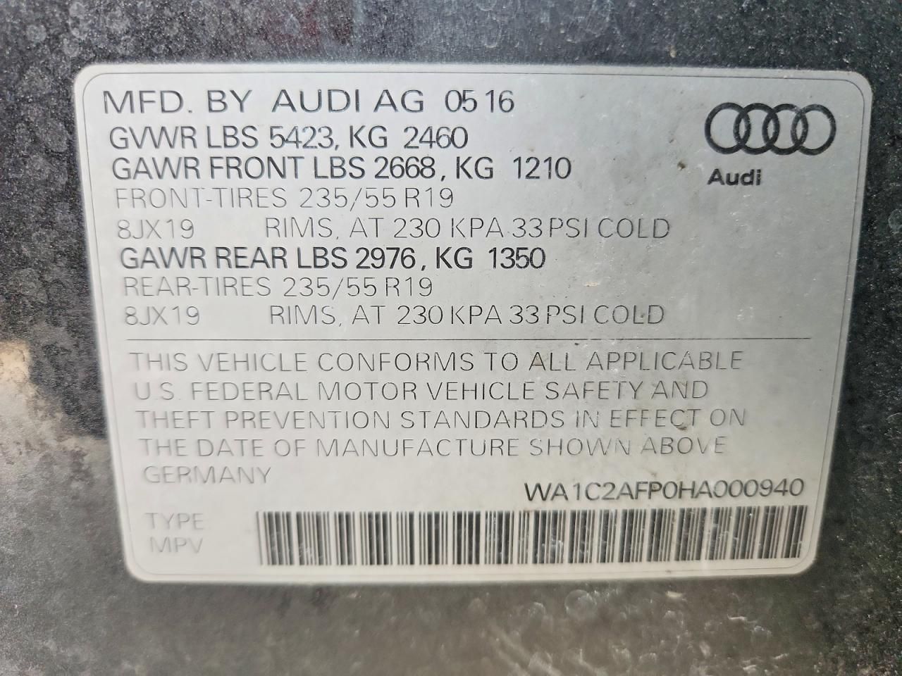 2017 Audi Q5 Premium