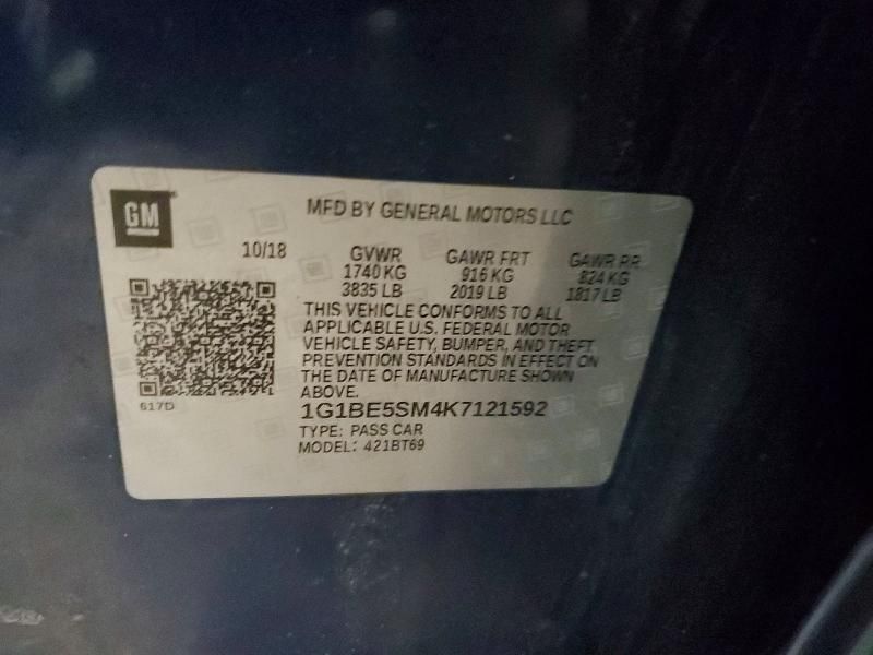 2019 Chevrolet Cruze lt