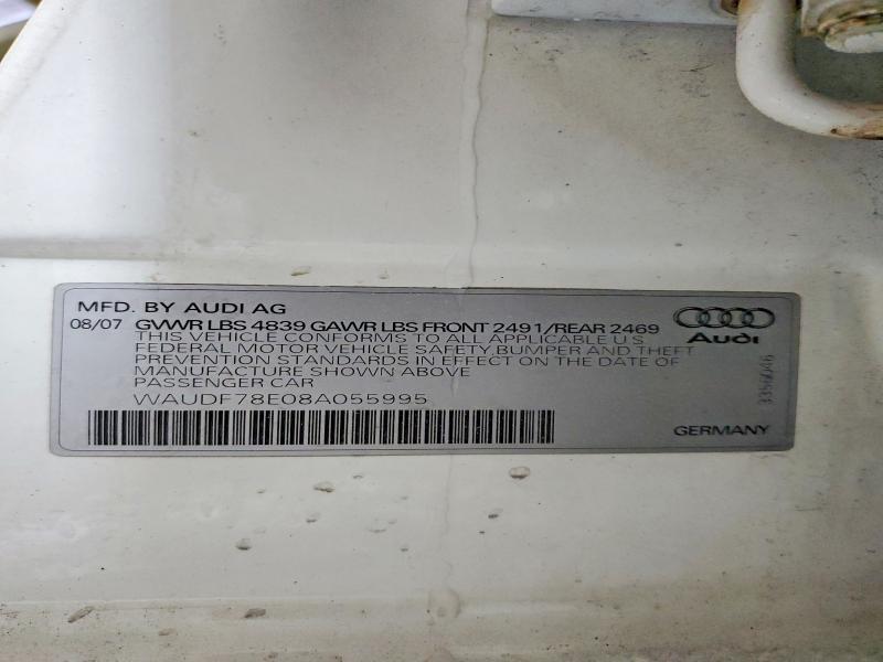 2008 Audi A4 2.0t Quattro