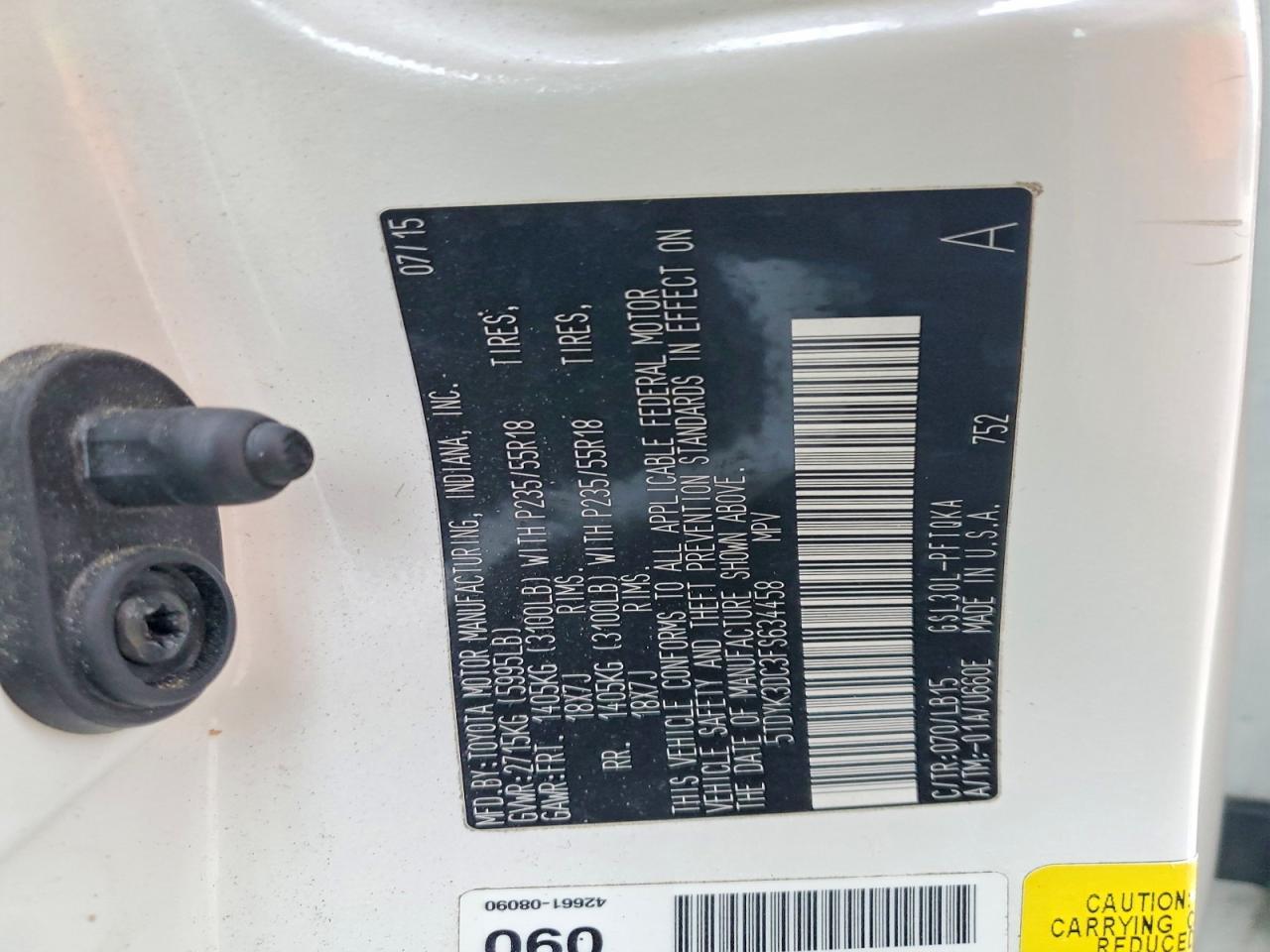 2015 Toyota Sienna xle