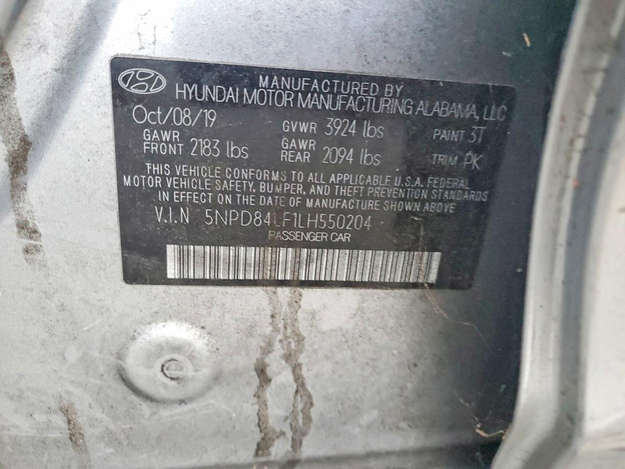 2020 Hyundai Elantra sel