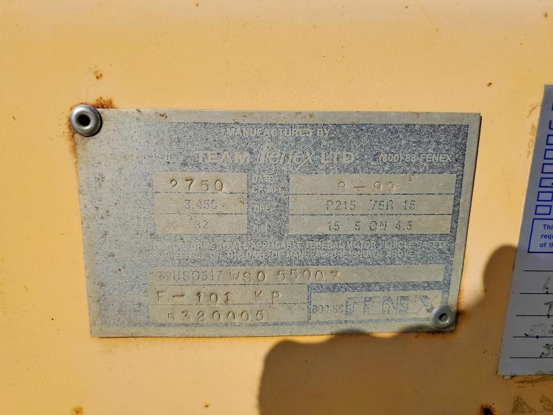1999 Team Fenex F-101 KP Manhole Support Trailer