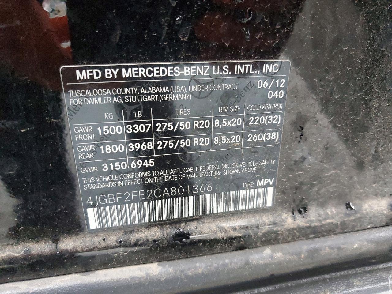2012 Mercedes-Benz Gl 350 Bluetec
