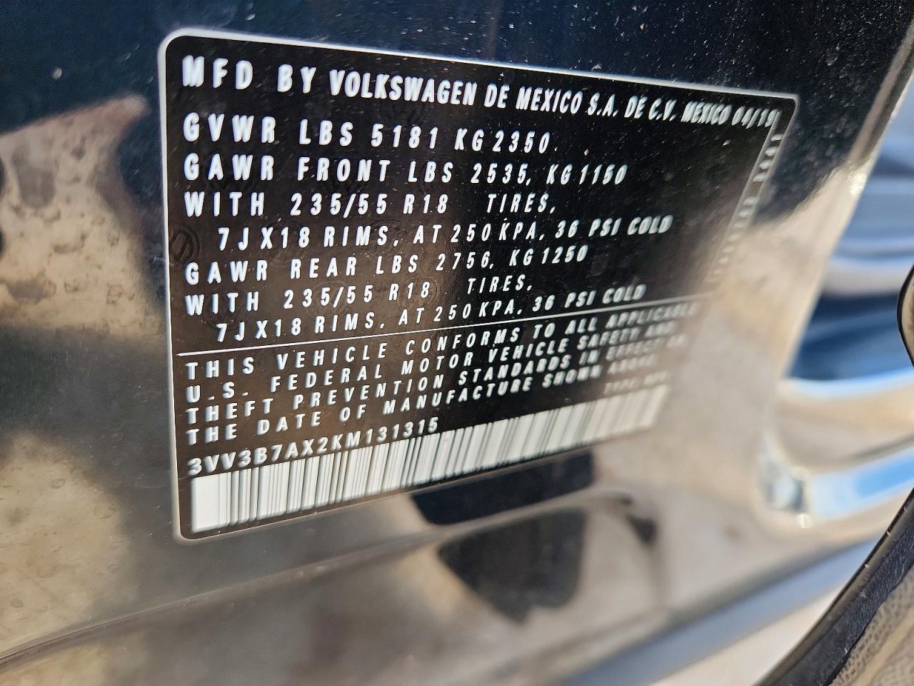2019 Volkswagen Tiguan se