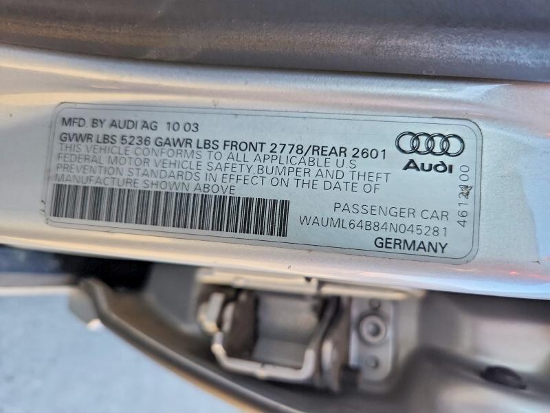 2004 Audi A6 4.2 Quattro