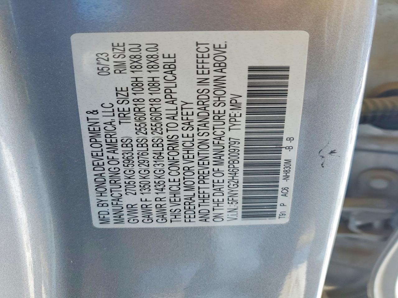 2023 Honda Pilot exl