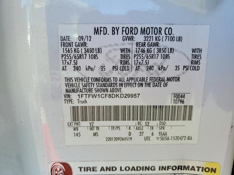 2013 Ford F150 Supercrew