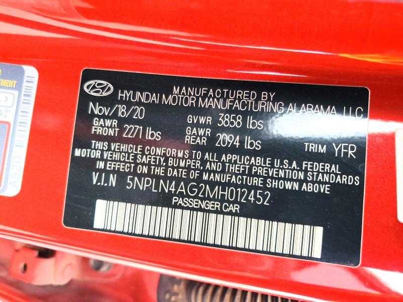 2021 Hyundai Elantra sel