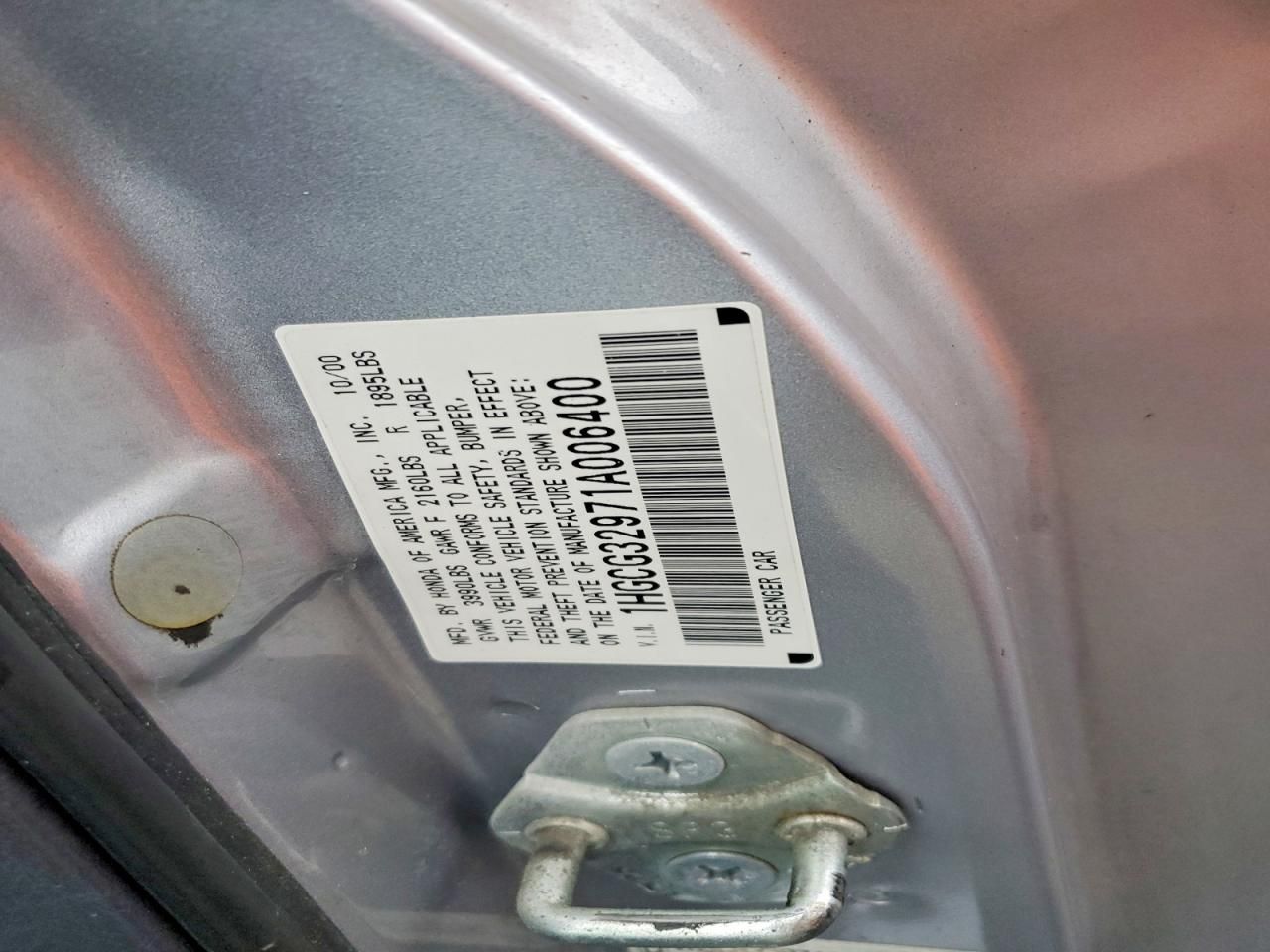 2001 Honda Accord lx