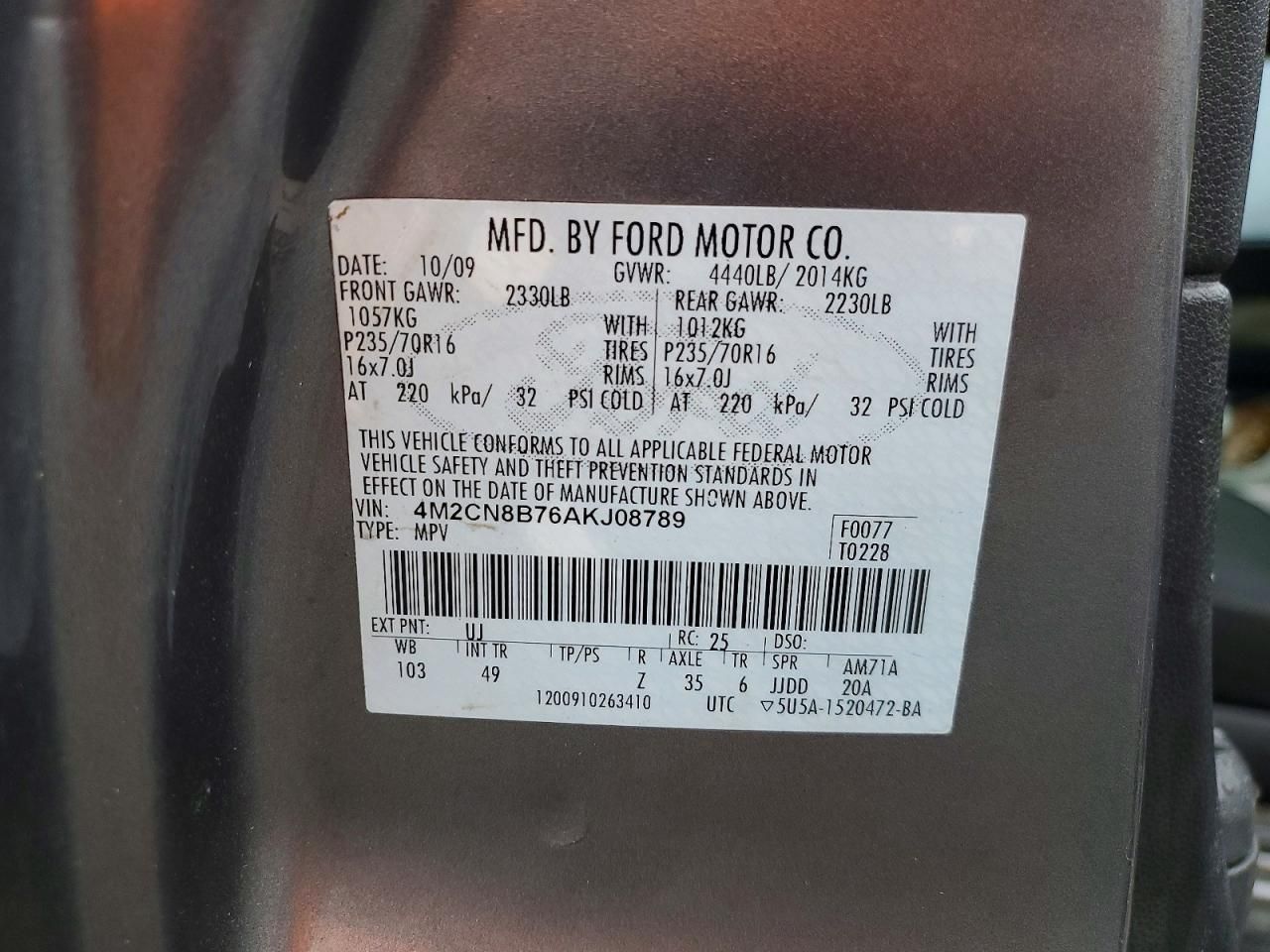 2010 Mercury Mariner