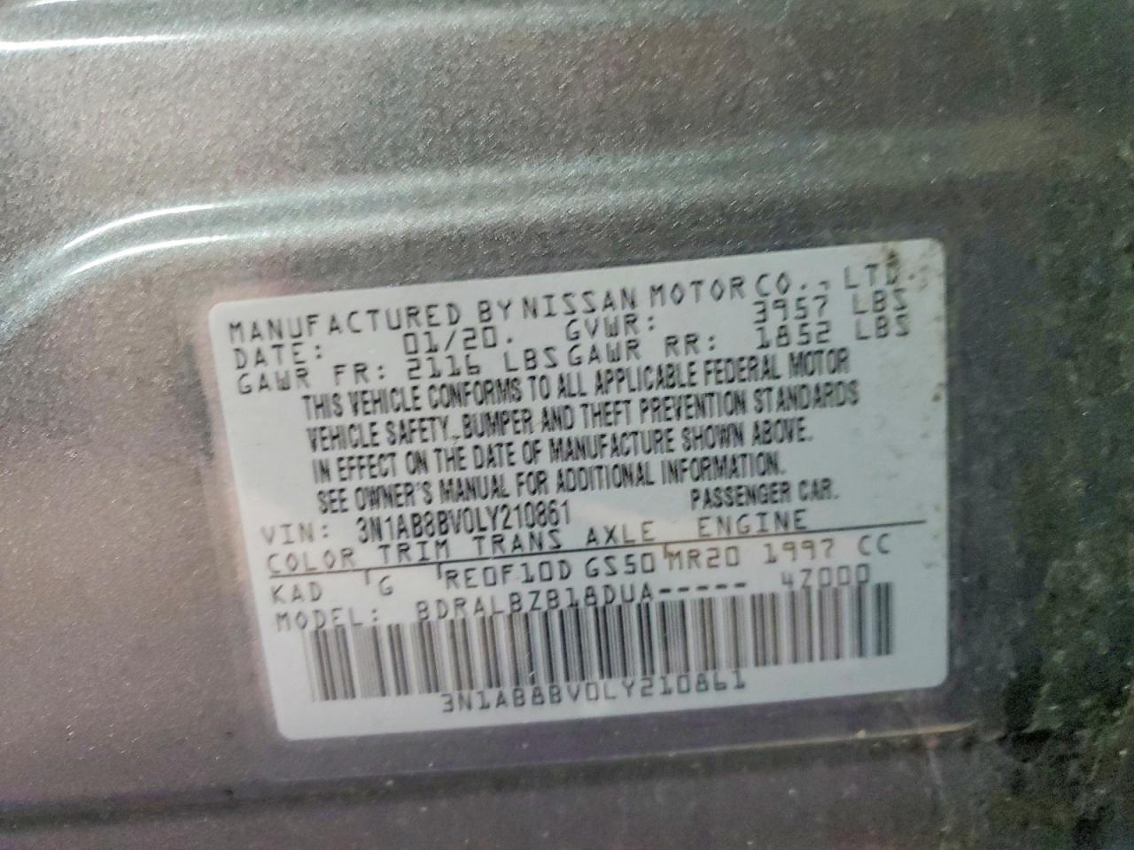 2020 Nissan Sentra s