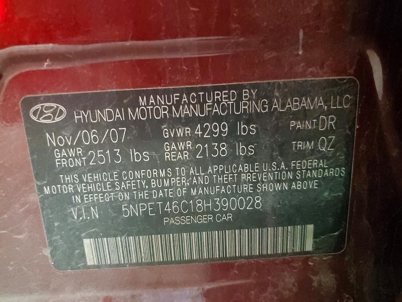 2008 Hyundai Sonata gls