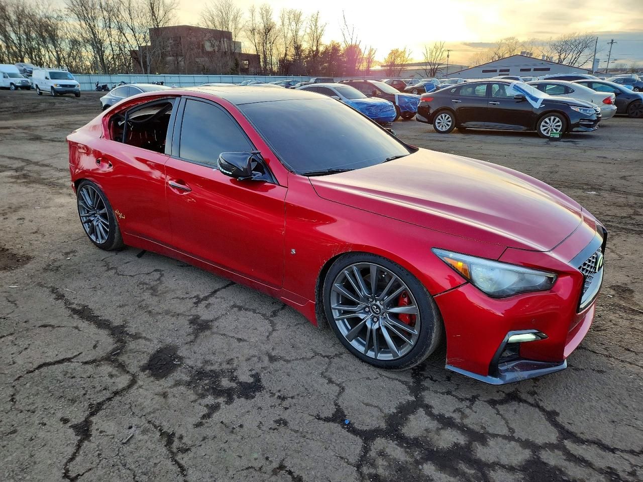 2018 Infiniti Q50 red Sport 400