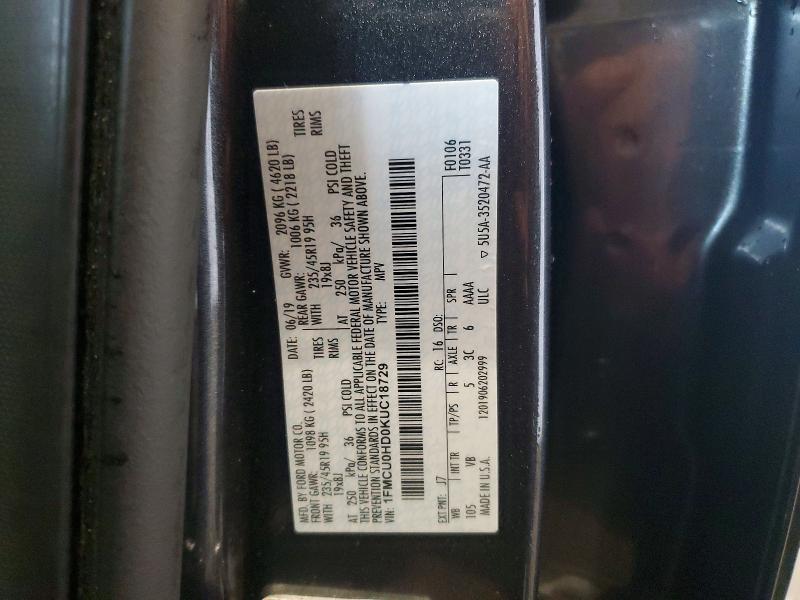 2019 Ford Escape sel