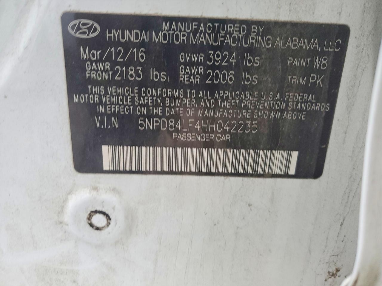 2017 Hyundai Elantra se