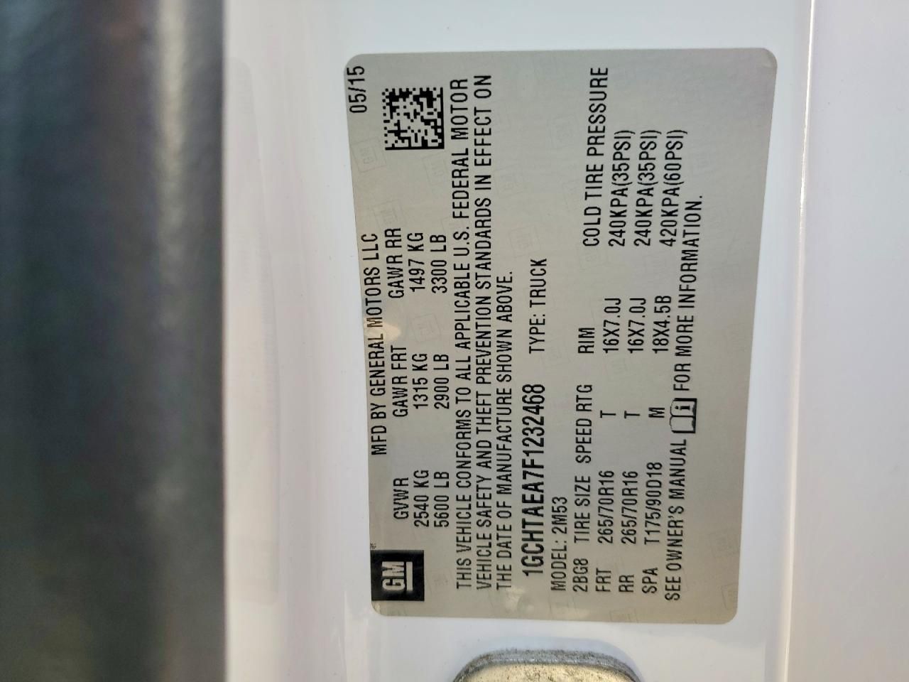 2015 Chevrolet Colorado