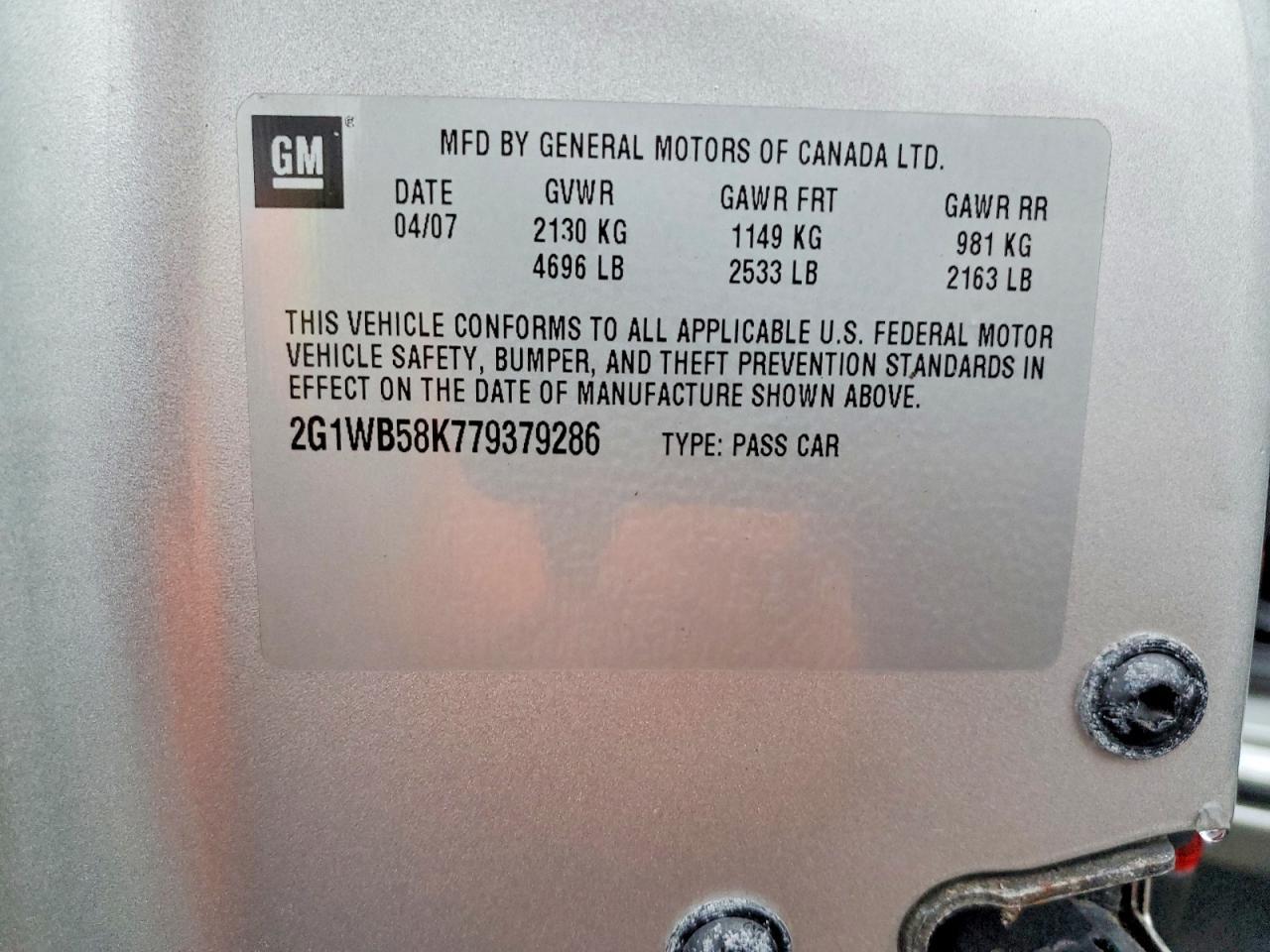 2007 Chevrolet Impala ls