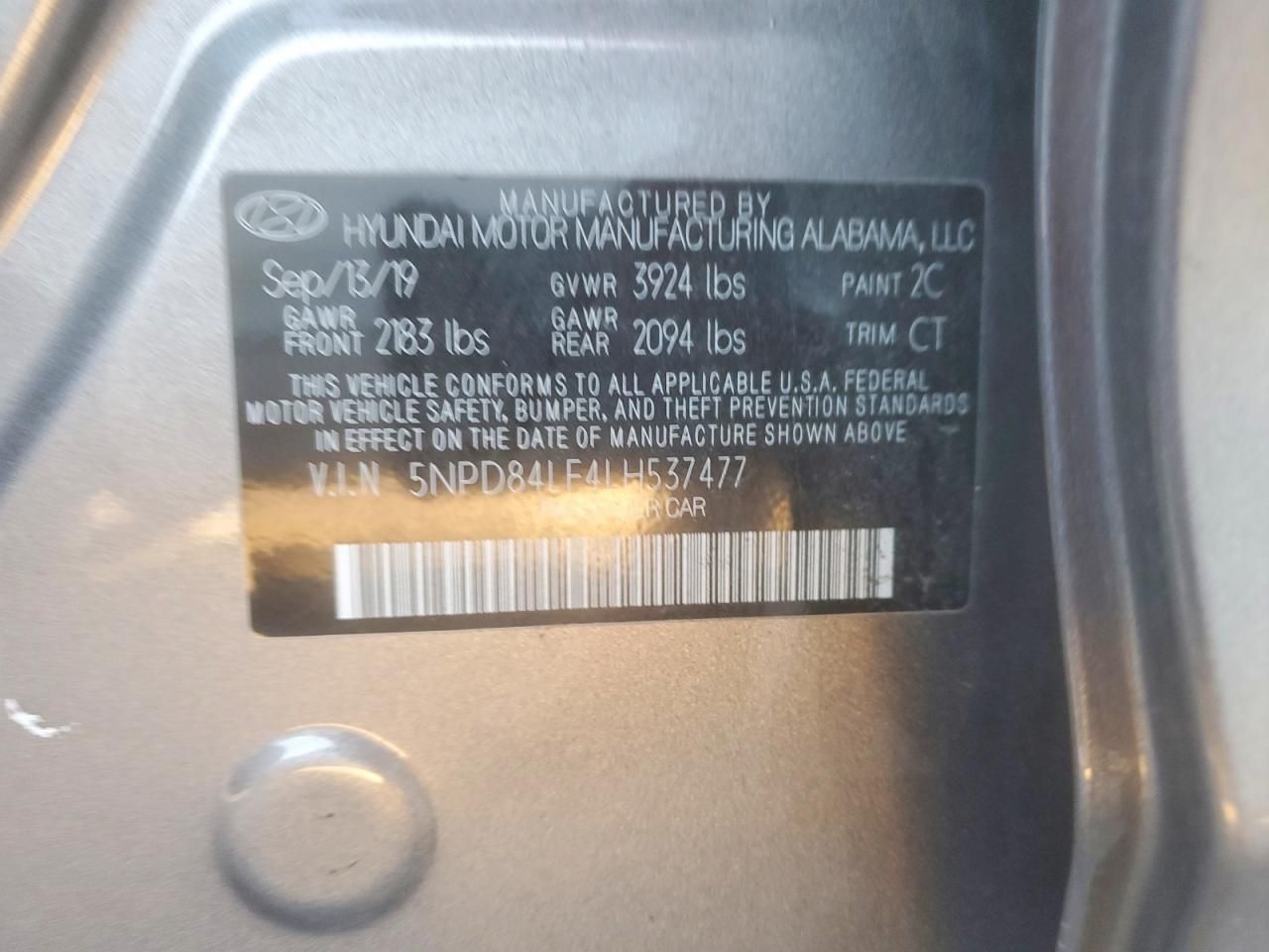 2020 Hyundai Elantra sel