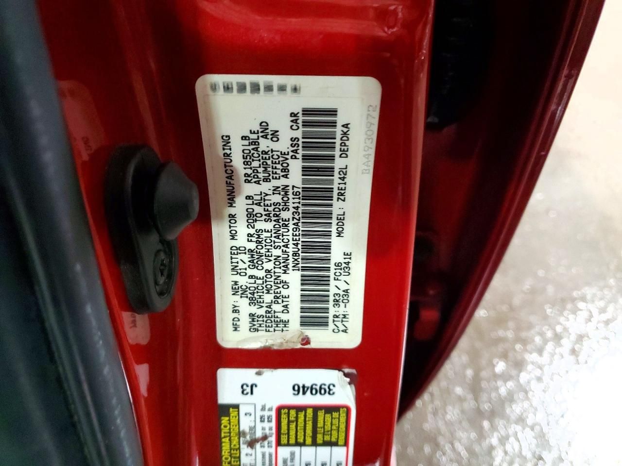 2010 Toyota Corolla Base