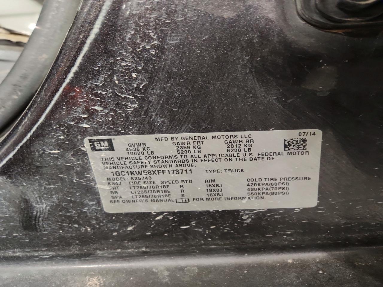 2015 Chevrolet Silverado K2500 Heavy Duty ltz