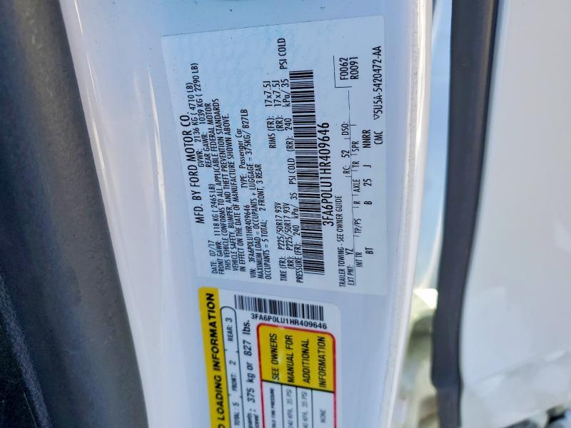 2017 Ford Fusion se Hybrid