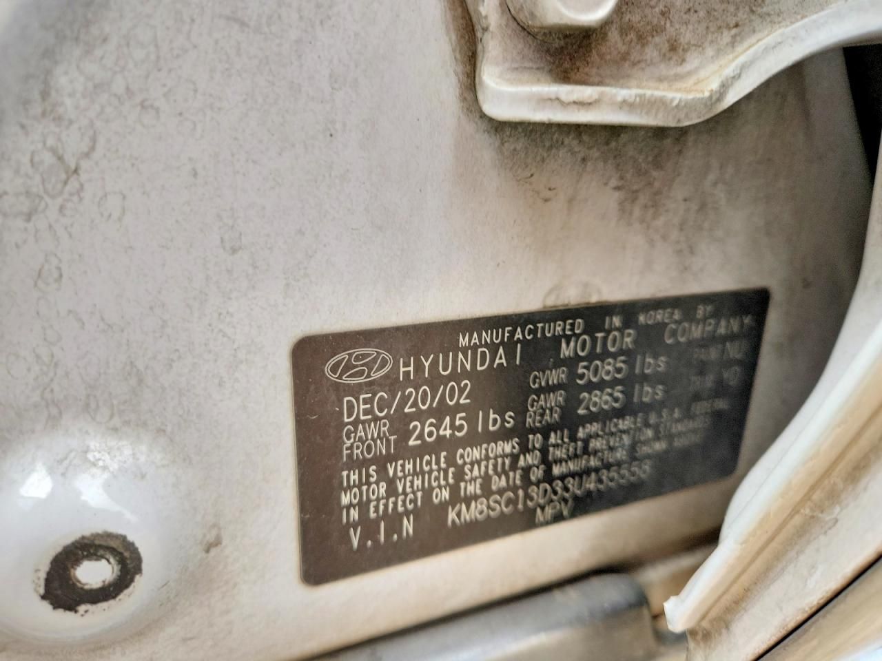 2003 Hyundai Santa fe gls