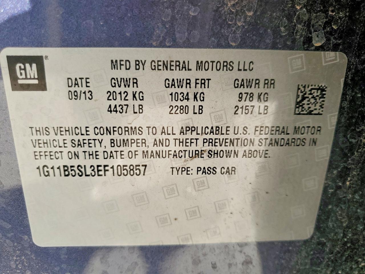 2014 Chevrolet Malibu ls