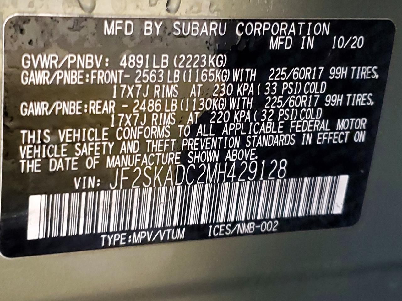 2021 Subaru Forester