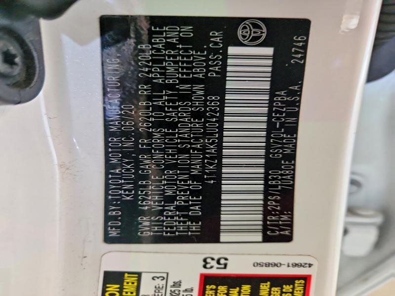 2020 Toyota Camry trd