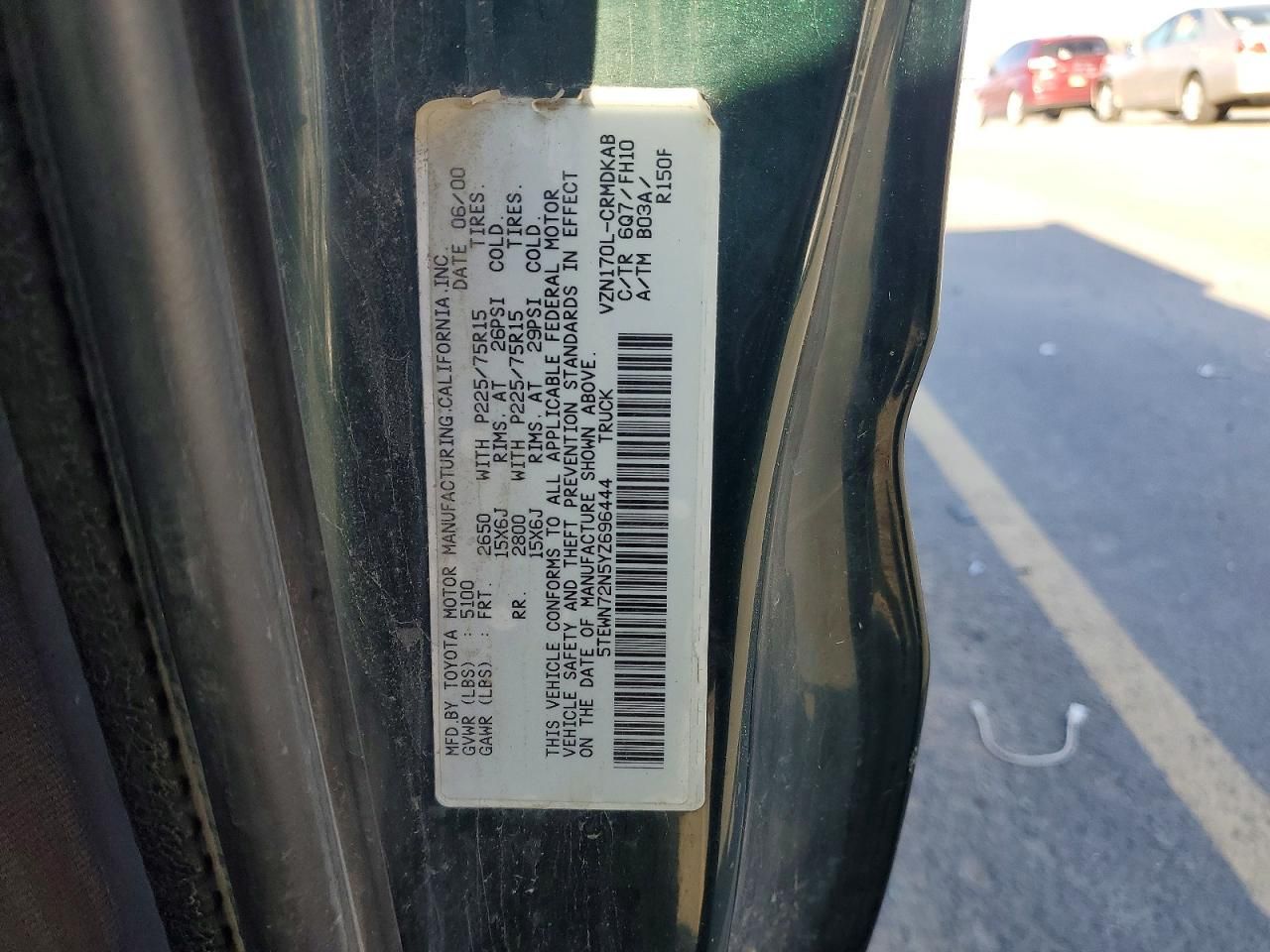 2000 Toyota Tacoma Xtracab