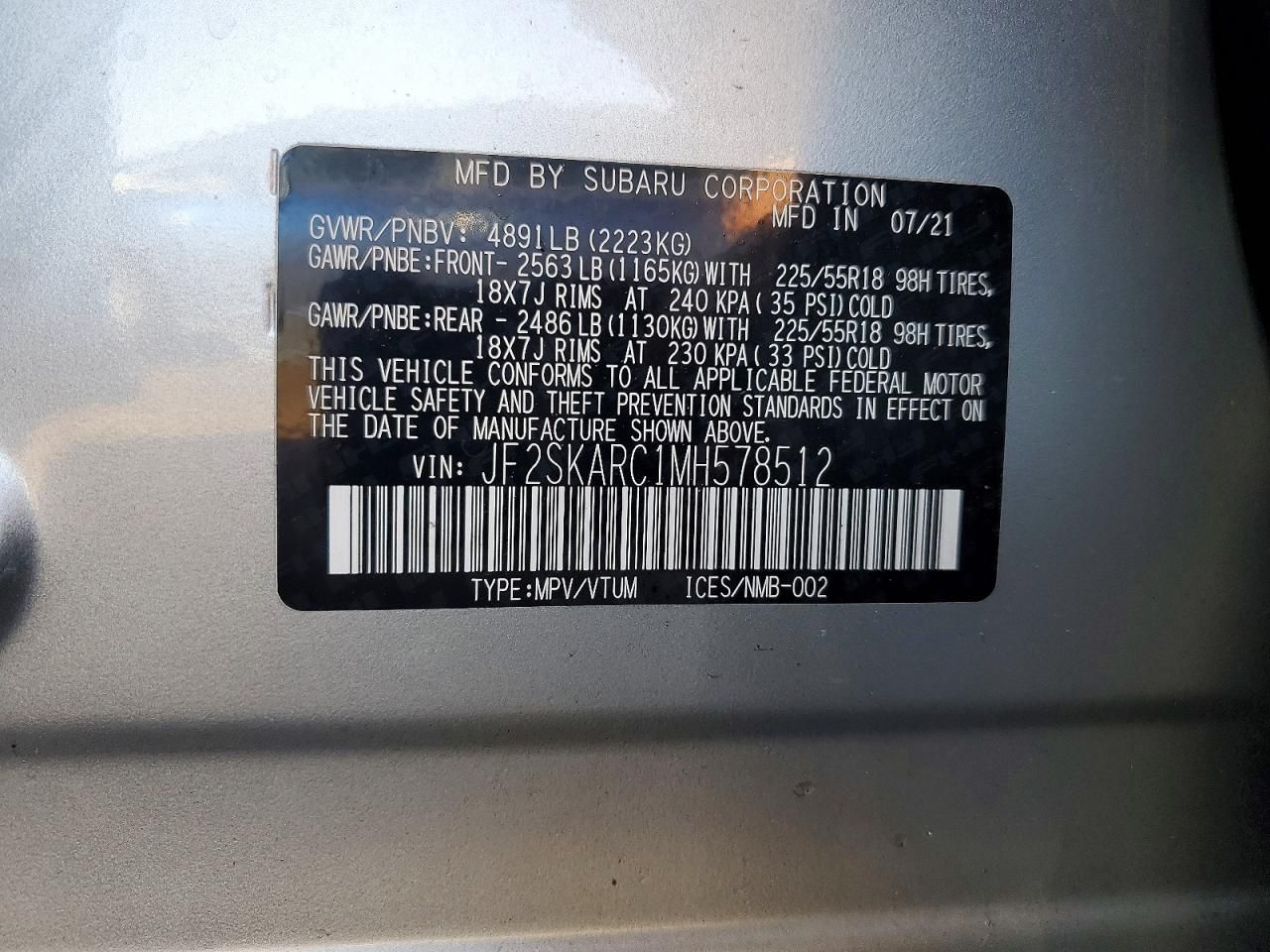 2021 Subaru Forester Sport